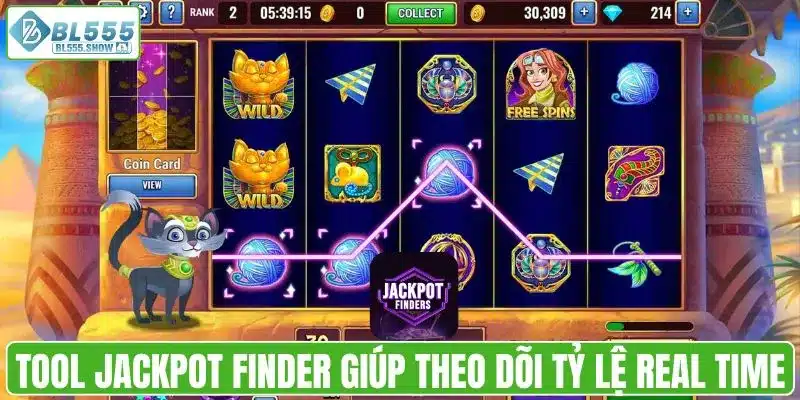 Tool Jackpot Finder giúp theo dõi tỷ lệ real time